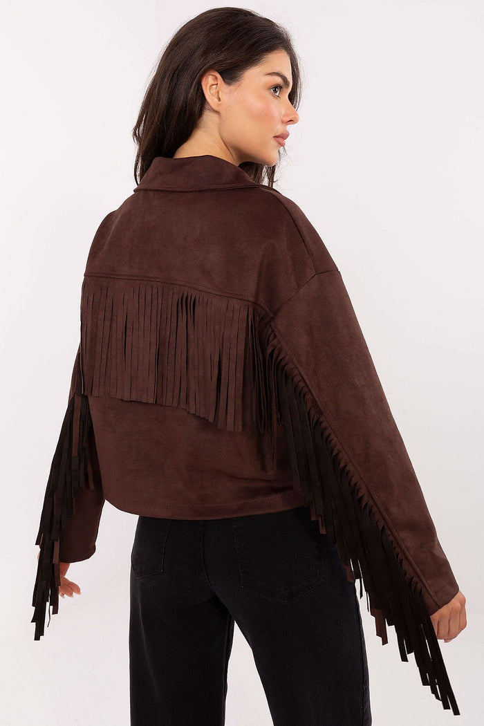 Fringe Detail Statement Jacket for Women - Jackets