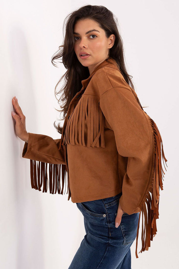 Fringe Detail Statement Jacket for Women - Jackets