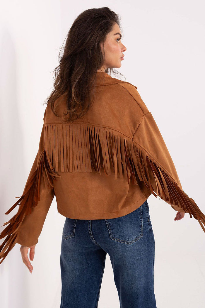 Fringe Detail Statement Jacket for Women - Jackets