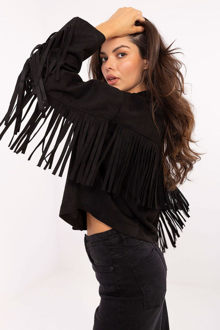 Fringe Detail Statement Jacket for Women - Jackets