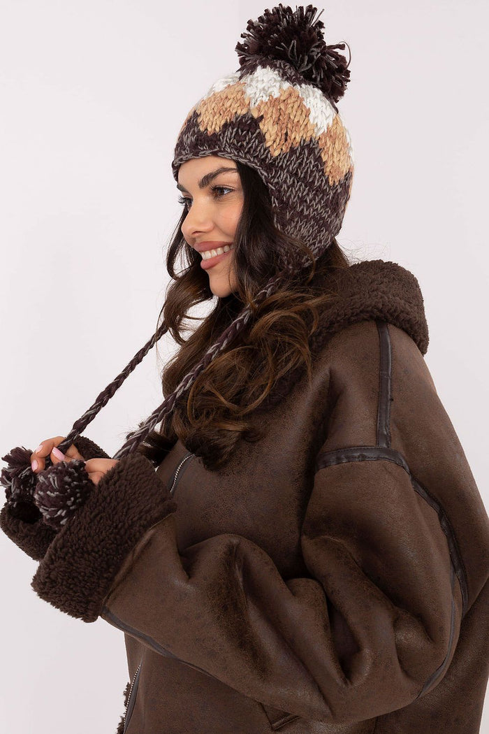 Functional Knit Ear Hat for Trendy Winter Style - Hats