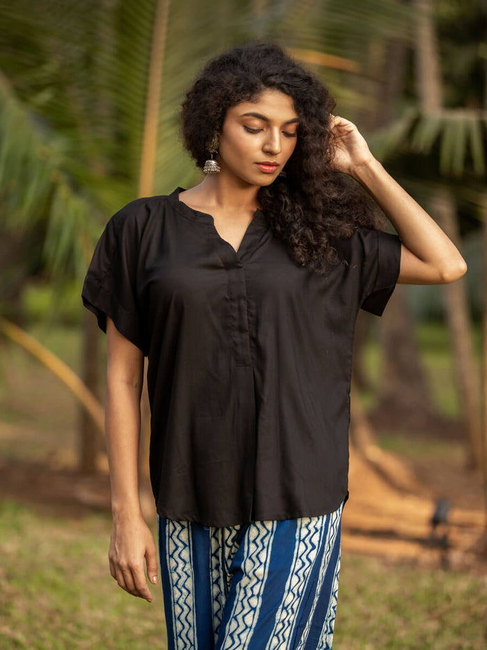 Gagan Rayon Cotton Top - Pinklay