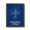 Gettysburg College Map Poster