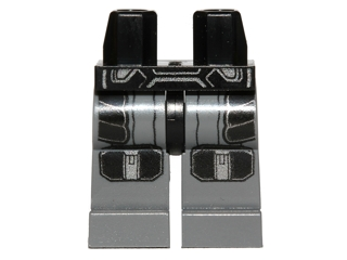 Hips and Dark Bluish Gray Legs with SW Darth Malgus Armor Pattern