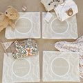 Hospital Bag Organiser Pouches - Unisex Beige Leaf Print - Baby & Toddler