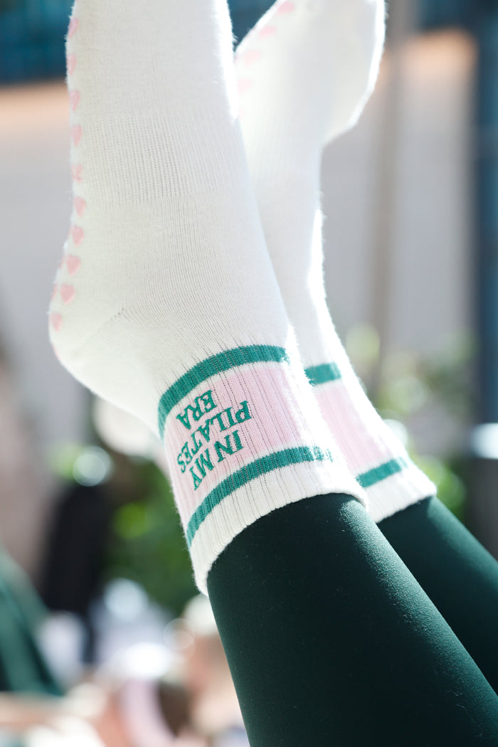 Striped grip socks