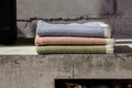 Indigo CorrÃ¡n Irish Wool Throw Blanket - Cushendale Woollen Mills