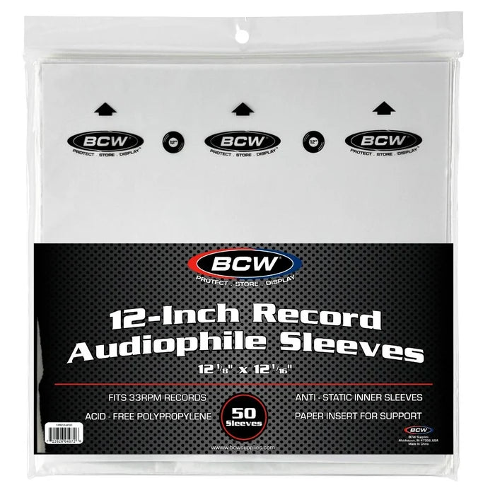BCW Anti-Static Audiophile Record Sleeves