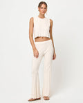 Tapioca | Badge:New Arrival_#B2AC88_#ffffff'

LSPACE Iris pant and En Route Top in tapioca, front view on model.