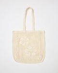Cream | Badge:New Arrival_#B2AC88_#ffffff'
LSPACE Island Time Tote in cream, off-model flat lay showing crochet design on white background.