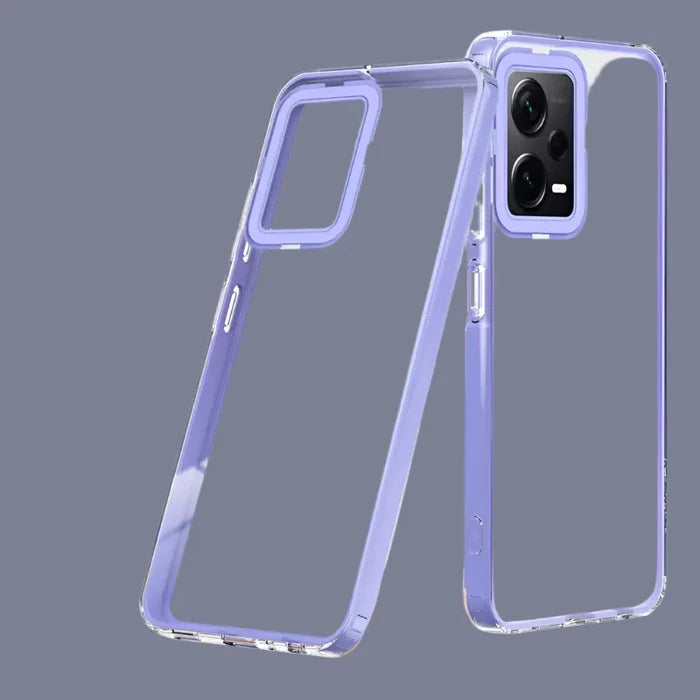 the case is made from clear plastic and has a clear back