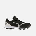 Side view of Adidas Youth Wave Lightrevo TPU Molded Low Baseball Cleats.