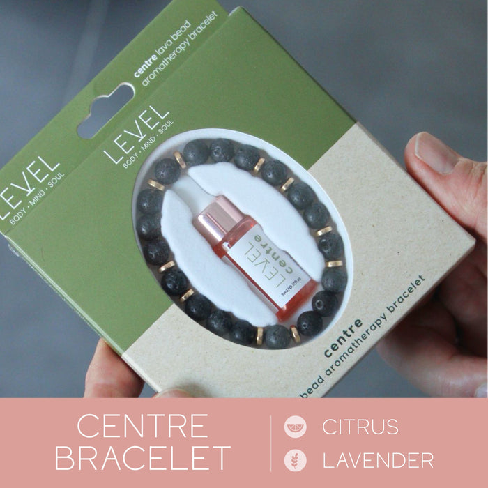 Lava Bead Aromatherapy Bracelet Set - Happiness, Centre & Balance - Aromatherapy Bracelet