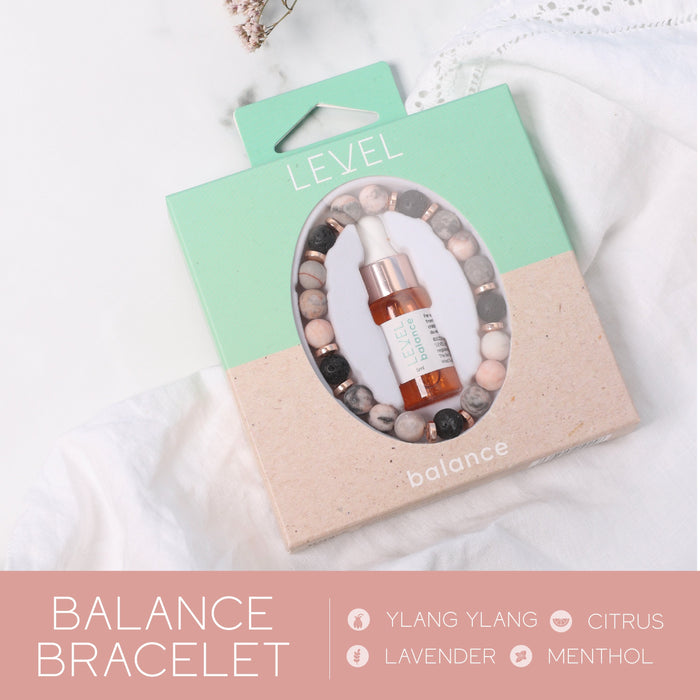 Lava Bead Aromatherapy Bracelet Set - Happiness, Centre & Balance - Aromatherapy Bracelet