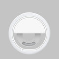 a white light on a gray background