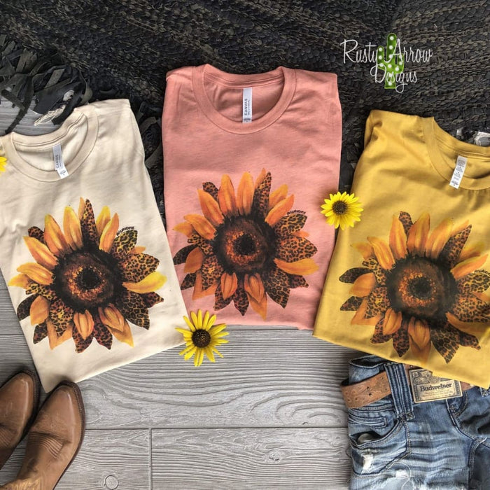 Leopard Sunflower Tee