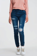 Lightweight jogger jeans in denim - Denim