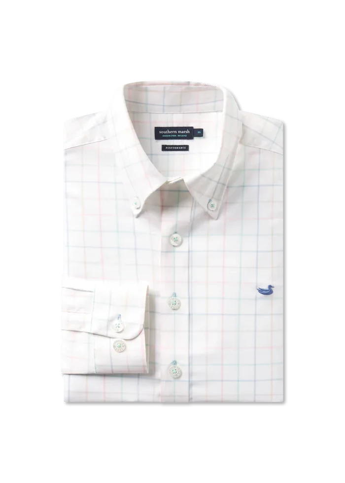 southern marsh easter buttondown sport shirt Lockhart performance mint light blue