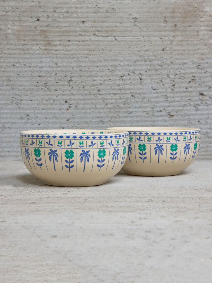 Malhar Ceramic Cereal/Soup Bowl Set of 2