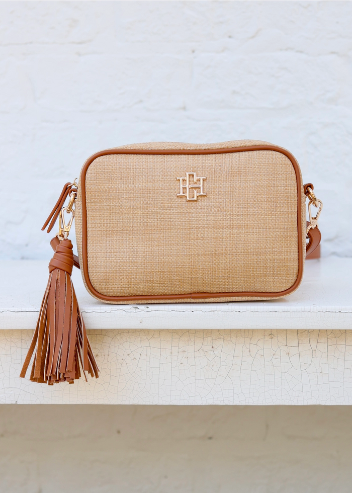 Margoe Crossbody - Natural Saddle Caroline hill purse handbag