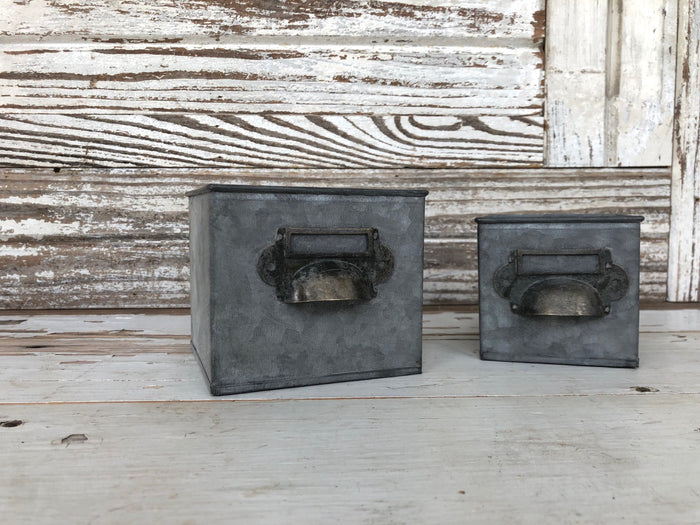 Metal Bin Drawer Box Set