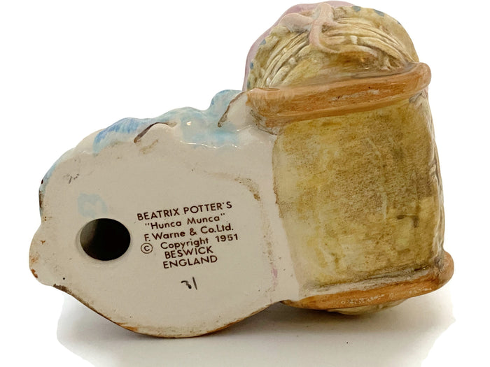 Midcentury Beatrix Potter's Hunca Munca Figurine at Duckwells