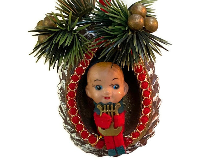 Midcentury Christmas Elf Ornament Potpourri Holder at Duckwells