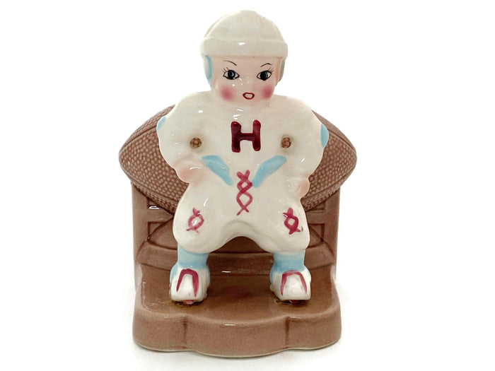 Midcentury Football Player Planter by Napco at Duckwells
