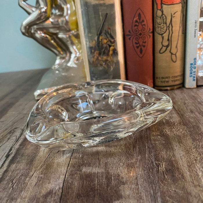Midcentury French Glass Advertising Ashtray at Duckwells