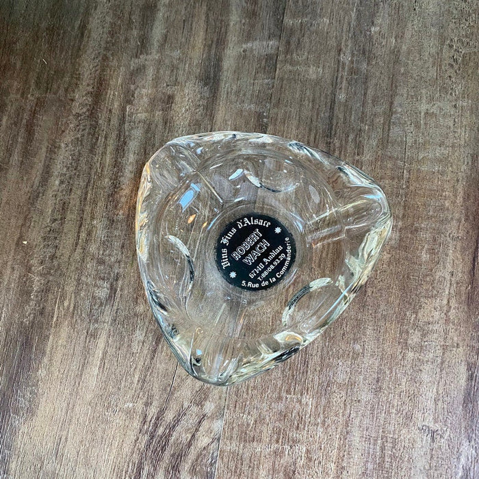 Midcentury French Glass Advertising Ashtray at Duckwells