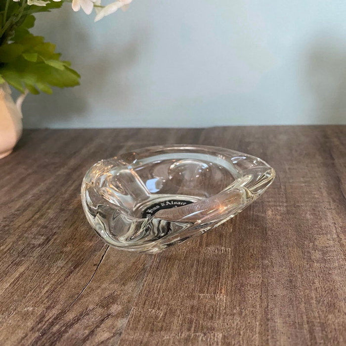 Midcentury French Glass Advertising Ashtray at Duckwells