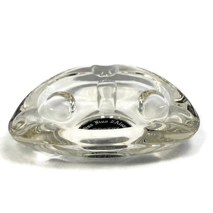 Midcentury French Glass Advertising Ashtray at Duckwells