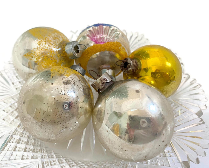 Midcentury Glass Christmas Ornaments at Duckwells