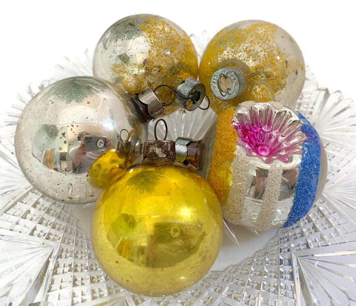 Midcentury Glass Christmas Ornaments at Duckwells