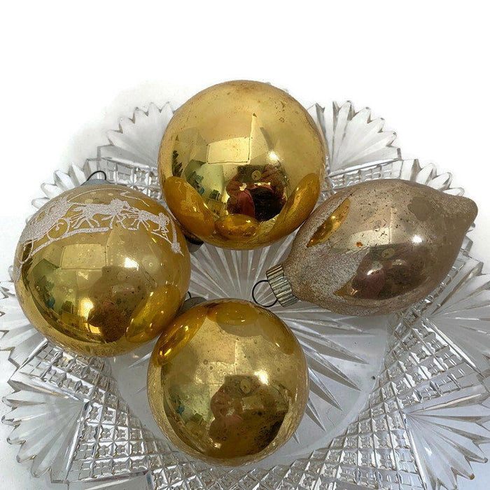 Midcentury Glass Christmas Ornaments at Duckwells