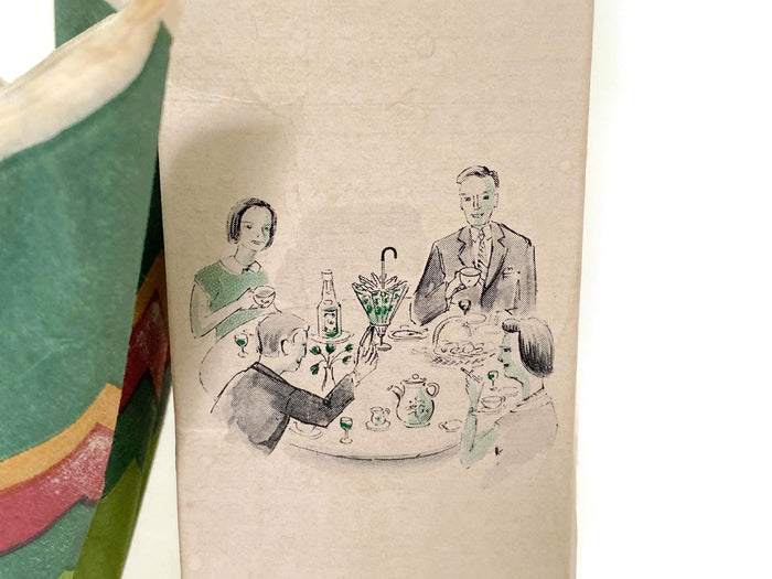 Midcentury Napkin Umbrella Holder with Original Package at Duckwells