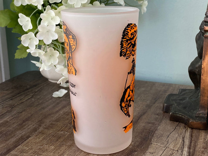 Midcentury Nebraska Souvenir Glass with State Map at Duckwells