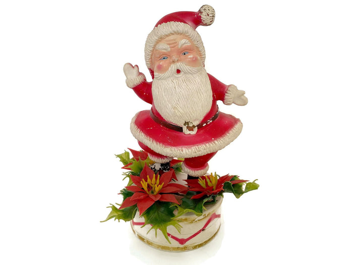 MidCentury Plastic Kitschy Santa Claus Figurine at Duckwells