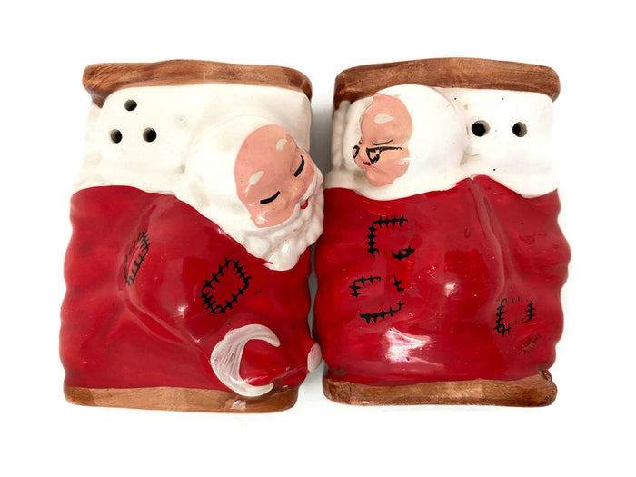 Midcentury Santa & Mrs. Claus Sleeping Salt & Peppers at Duckwells