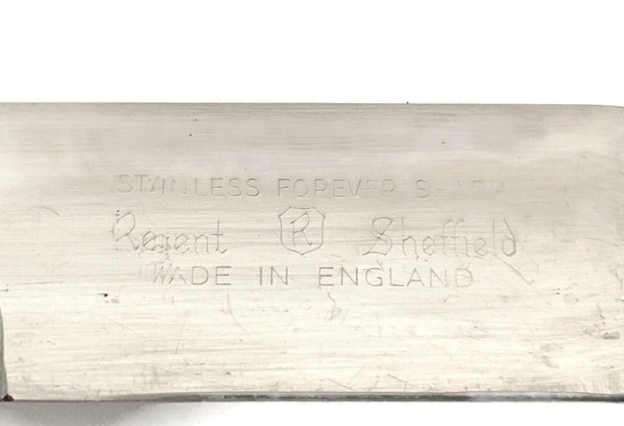 Midcentury Sheffield Steak Knives with Rustic Handles at Duckwells