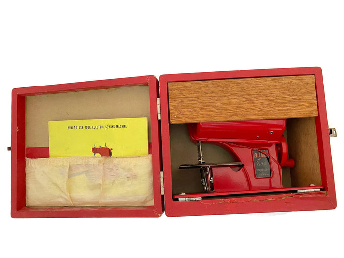 Midcentury Toy Sewing Machine Electric Little Modiste Made in Japan at Duckwells