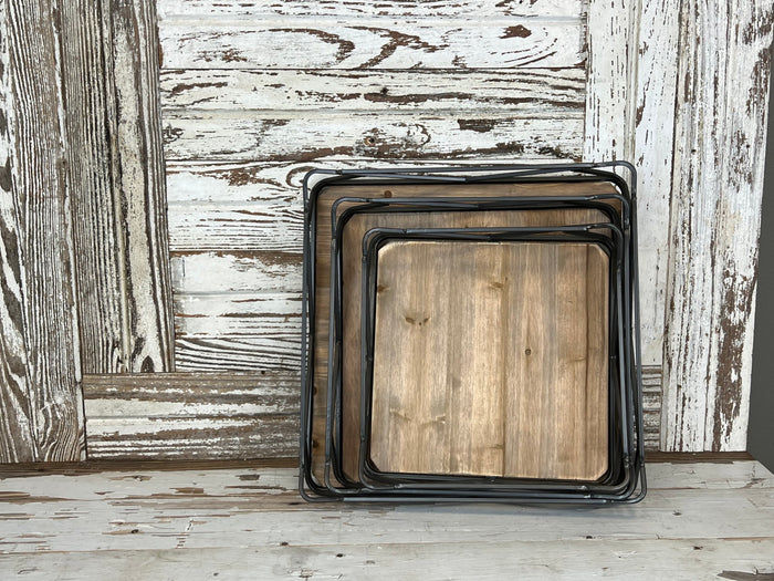 Modern Farmhouse Square Tray Set