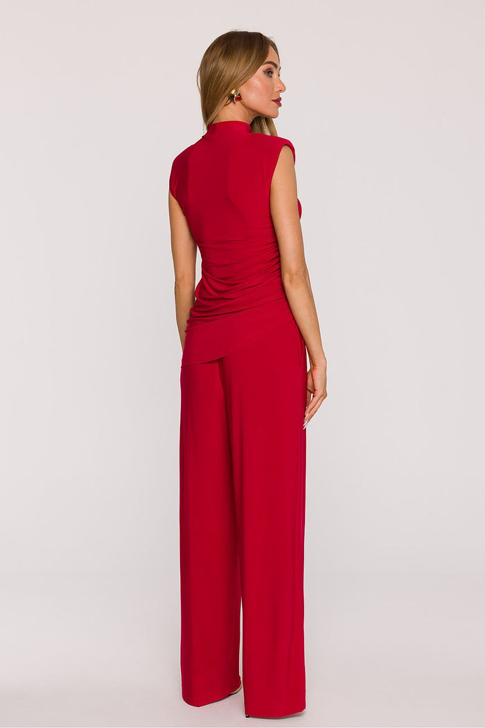 Moe Smooth Knit Fabric Set in Bold Red - Lua Boutique - Outfit Sets