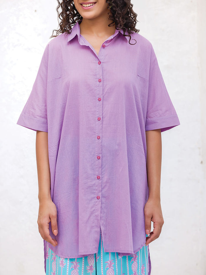 Mogra Cotton Oversized Shirt