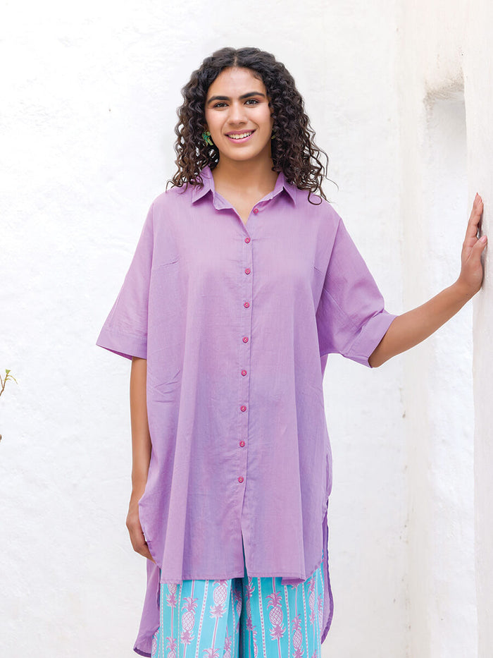 Mogra Cotton Oversized Shirt