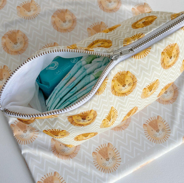 Nappy Wallet - Leo Lion Print - Baby & Toddler