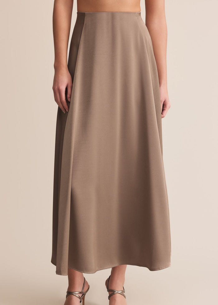 penny luxe satin northpointe midi skirt z supply holiday