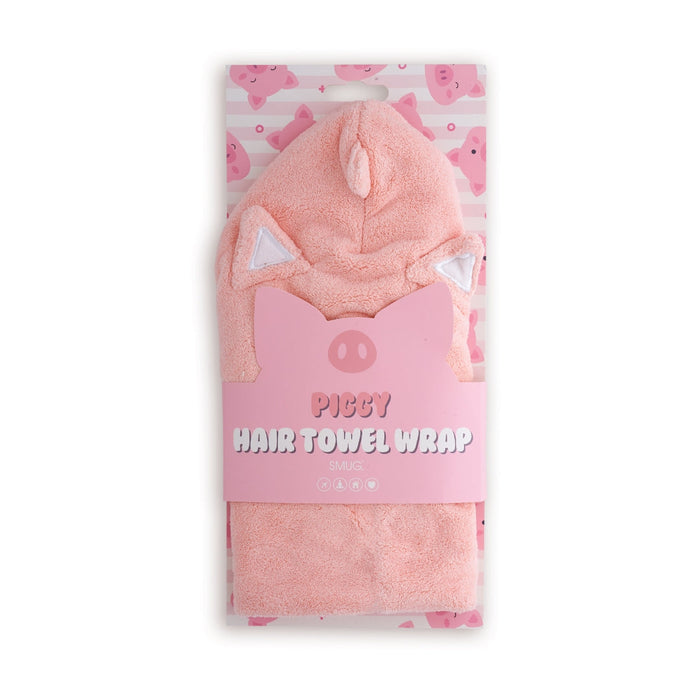 Novelty Hair Towel Wrap, Piggy - Novelty Hair Towel Wrap