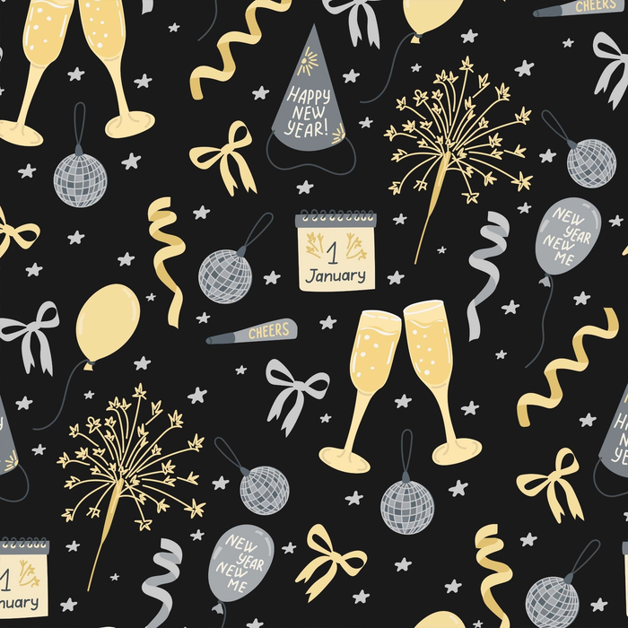 NYE Celebration Champagne Bottle Wrap