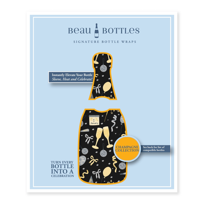 NYE Celebration Champagne Bottle Wrap